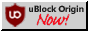 button that says, 'uBlock origin now!'